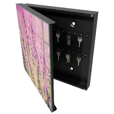 Armoire à clés décorative Jardin violet