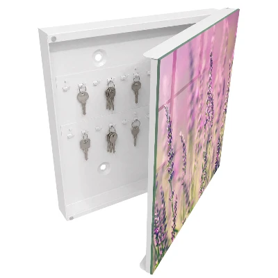 Armoire à clés décorative Jardin violet