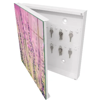 Armoire à clés décorative Jardin violet