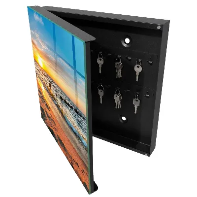 Armoire à clés décorative Coucher de soleil