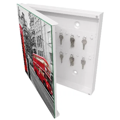 Armoire à clés design Contraste londonien