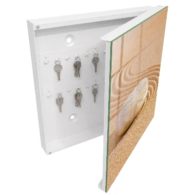 Armoire à clés décorative Une pierre dans le sable