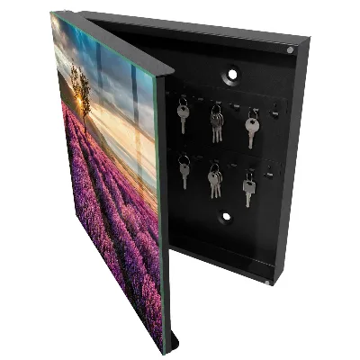 Armoire à clés décorative Coucher de soleil lavande