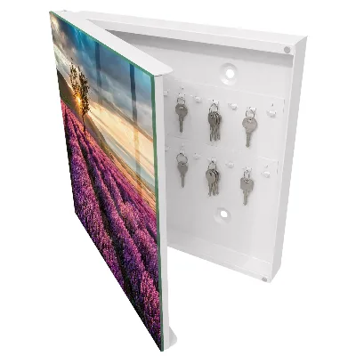 Armoire à clés décorative Coucher de soleil lavande