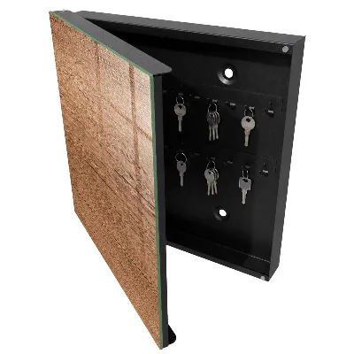 Armoire à clés décorative Texture bois