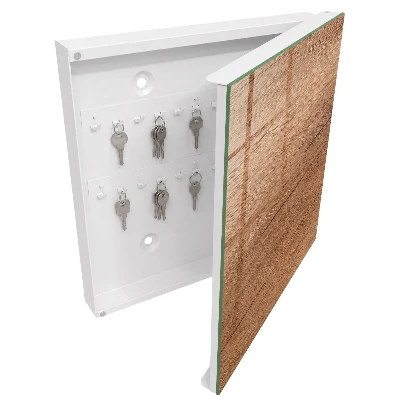 Armoire à clés décorative Texture bois