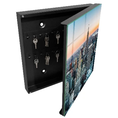 Armoire à clés décorative Panorama de la ville