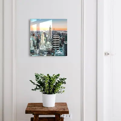Armoire à clés décorative Panorama de la ville