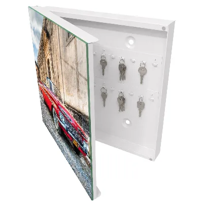 Boîte à clés murale décorative Voiture rétro
