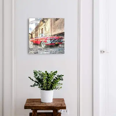 Boîte à clés murale décorative Voiture rétro