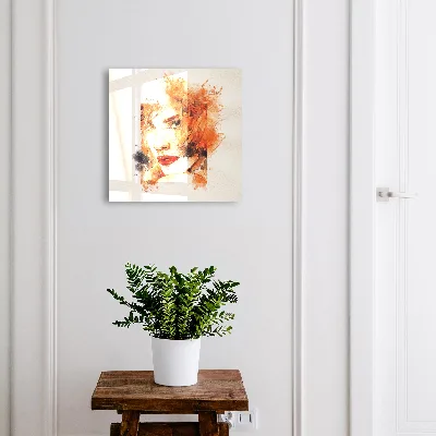 Armoire à clés design Aquarelle féminine