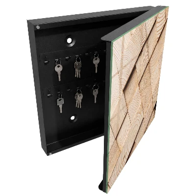 Armoire à clés décorative Texture bois