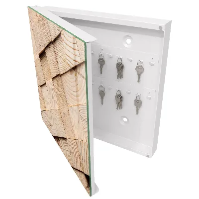 Armoire à clés décorative Texture bois