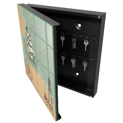Armoire à clés design Aventure en mer