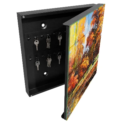 Armoire à clés décorative Paysage d'automne