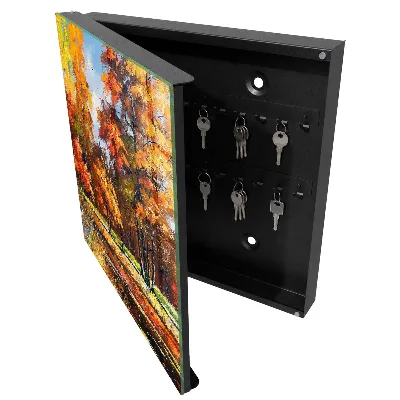 Armoire à clés décorative Paysage d'automne