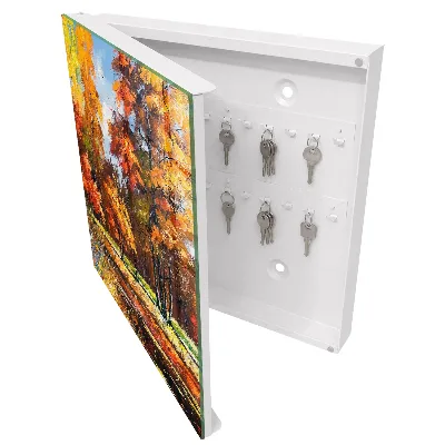 Armoire à clés décorative Paysage d'automne