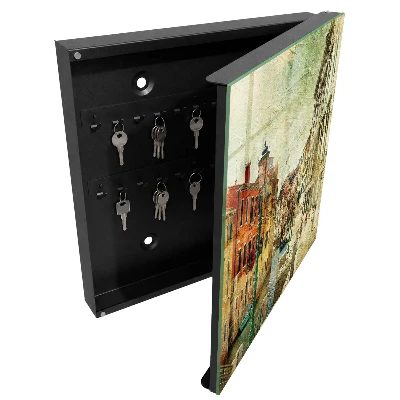 Armoire à clés design Ville colorée