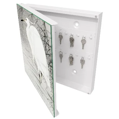 Armoire à clés décorative Héron