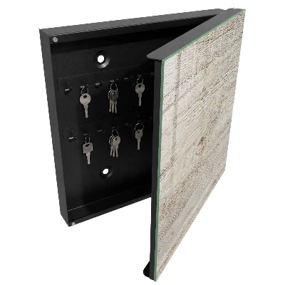 Boîte à clés murale décorative Texture bois
