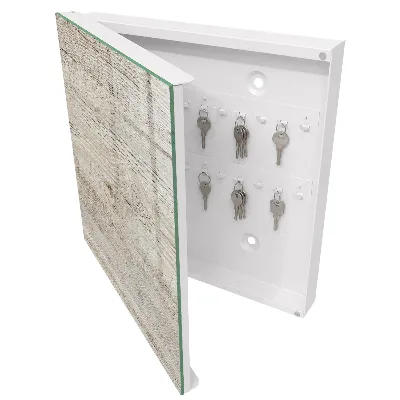 Boîte à clés murale décorative Texture bois