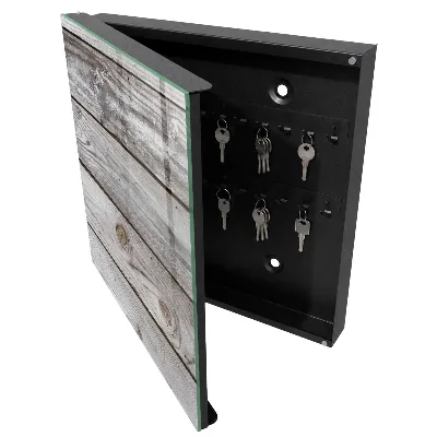 Armoire à clés décorative Texture bois
