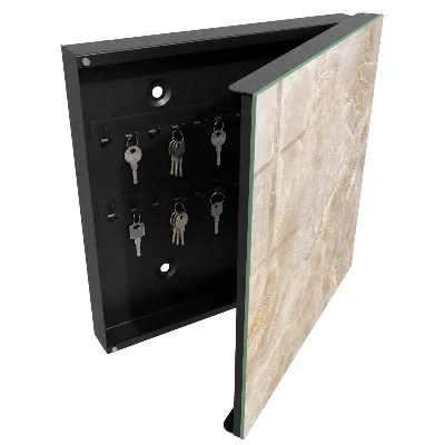 Armoire à clés décorative Marbre beige