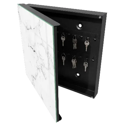 Armoire à clés design Motif marbre