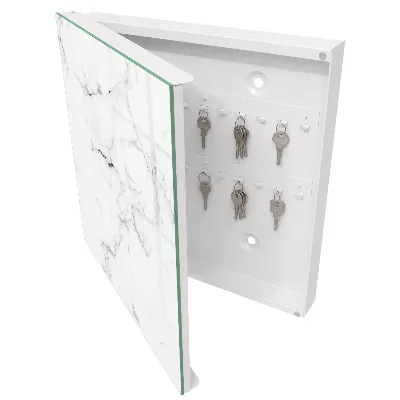 Armoire à clés design Motif marbre