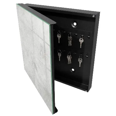 Armoire à clés décorative Pierre grise