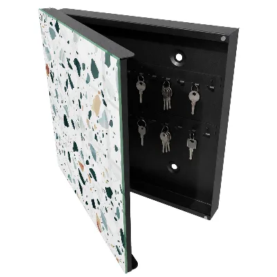 Armoire à clés design Galets colorés