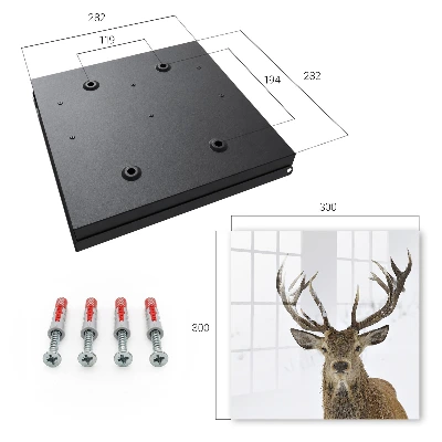 Armoire à clés design Cerf d'hiver