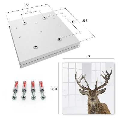 Armoire à clés design Cerf d'hiver