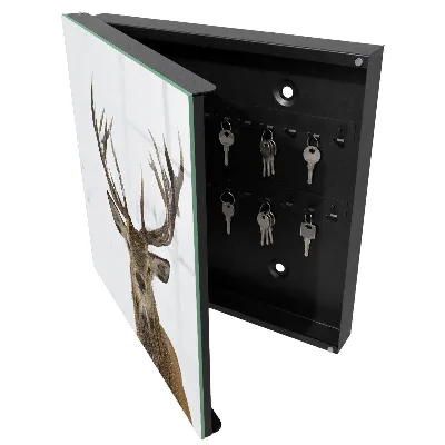 Armoire à clés design Cerf d'hiver