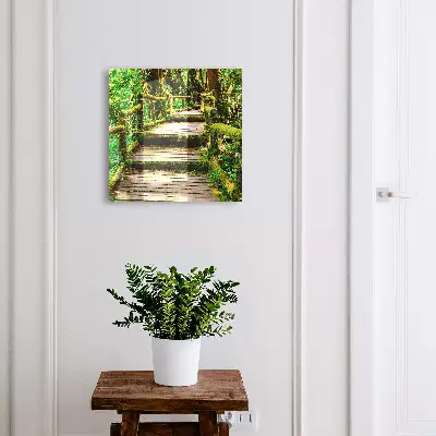 Boîte à clés murale décorative Pont forestier