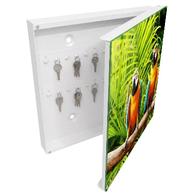 Armoire à clés décorative Oiseaux tropicaux