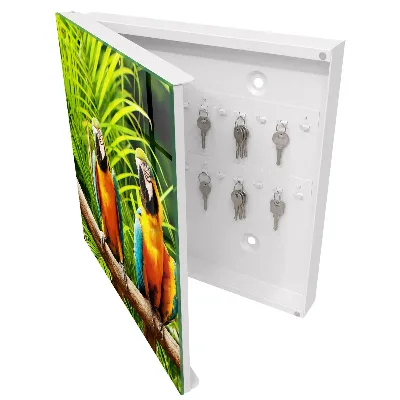 Armoire à clés décorative Oiseaux tropicaux