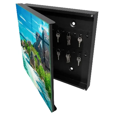 Armoire à clés design Plage tropicale