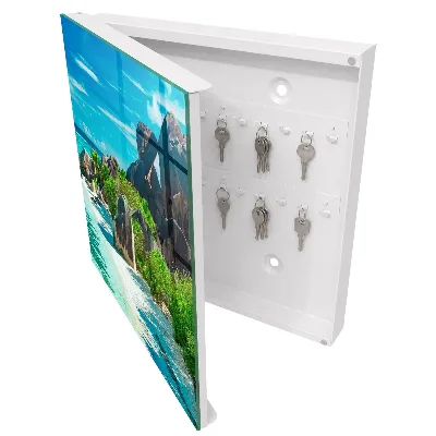 Armoire à clés design Plage tropicale