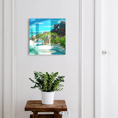 Armoire à clés design Plage tropicale