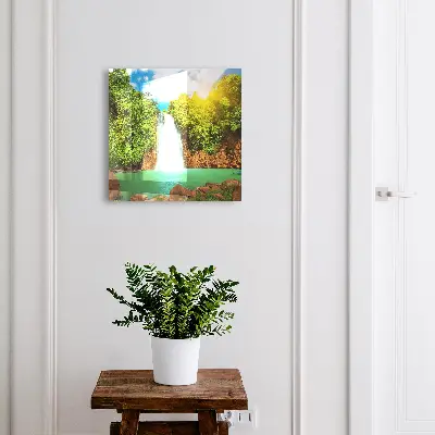 Boîte à clés murale décorative Cascade tropicale