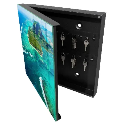 Armoire à clés design Paradis tropical