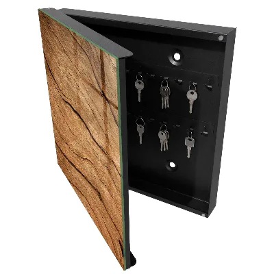 Armoire à clés design Texture bois