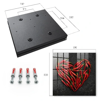 Boîte à clés murale décorative Cœur de poivre