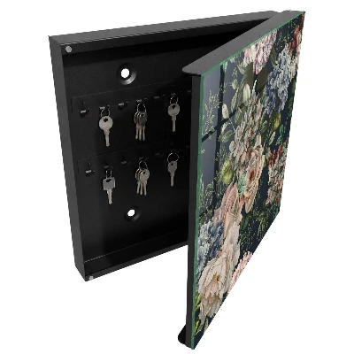 Armoire à clés décorative Motif floral