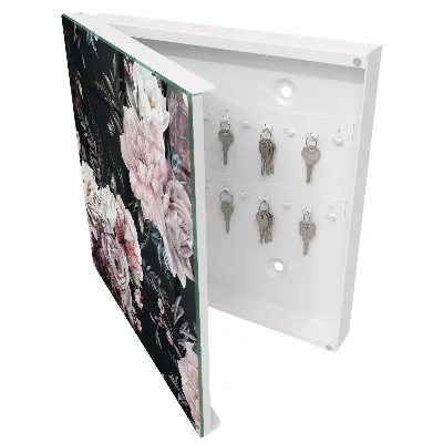 Armoire à clés design Charme floral