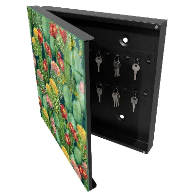 Armoire à clés design Jardin coloré