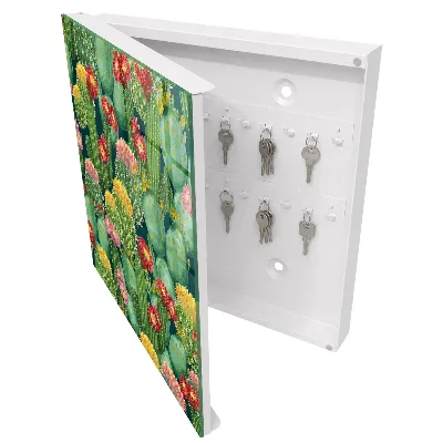 Armoire à clés design Jardin coloré