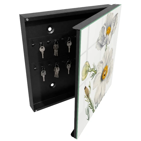Armoire à clés design Fleurs nature