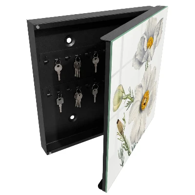 Armoire à clés design Fleurs nature